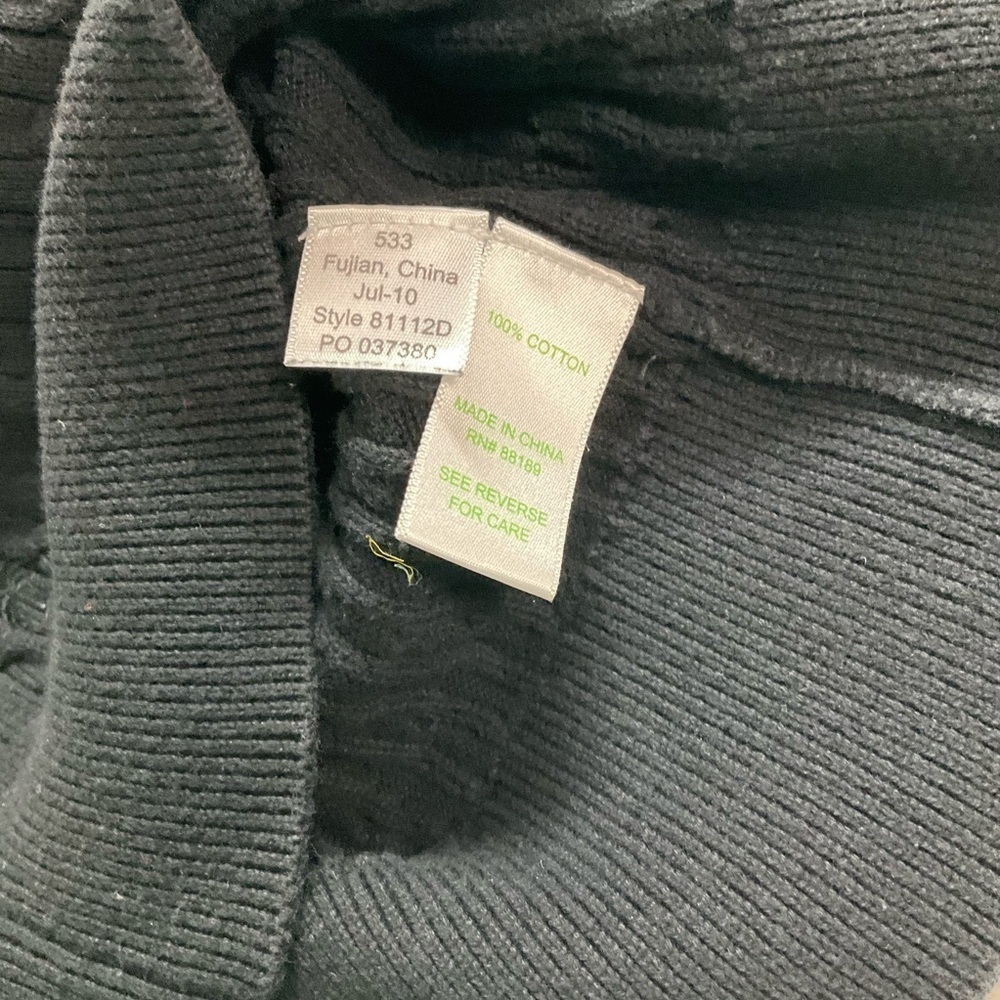 Lilly Pulitzer Black Sleeveless Crewneck Sweater Vest Size Small Cable-knit - Picture 11 of 12